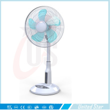 16 Inch Solar Plastic Stand Fan, Rechargeable LED Fan (USDC-463)